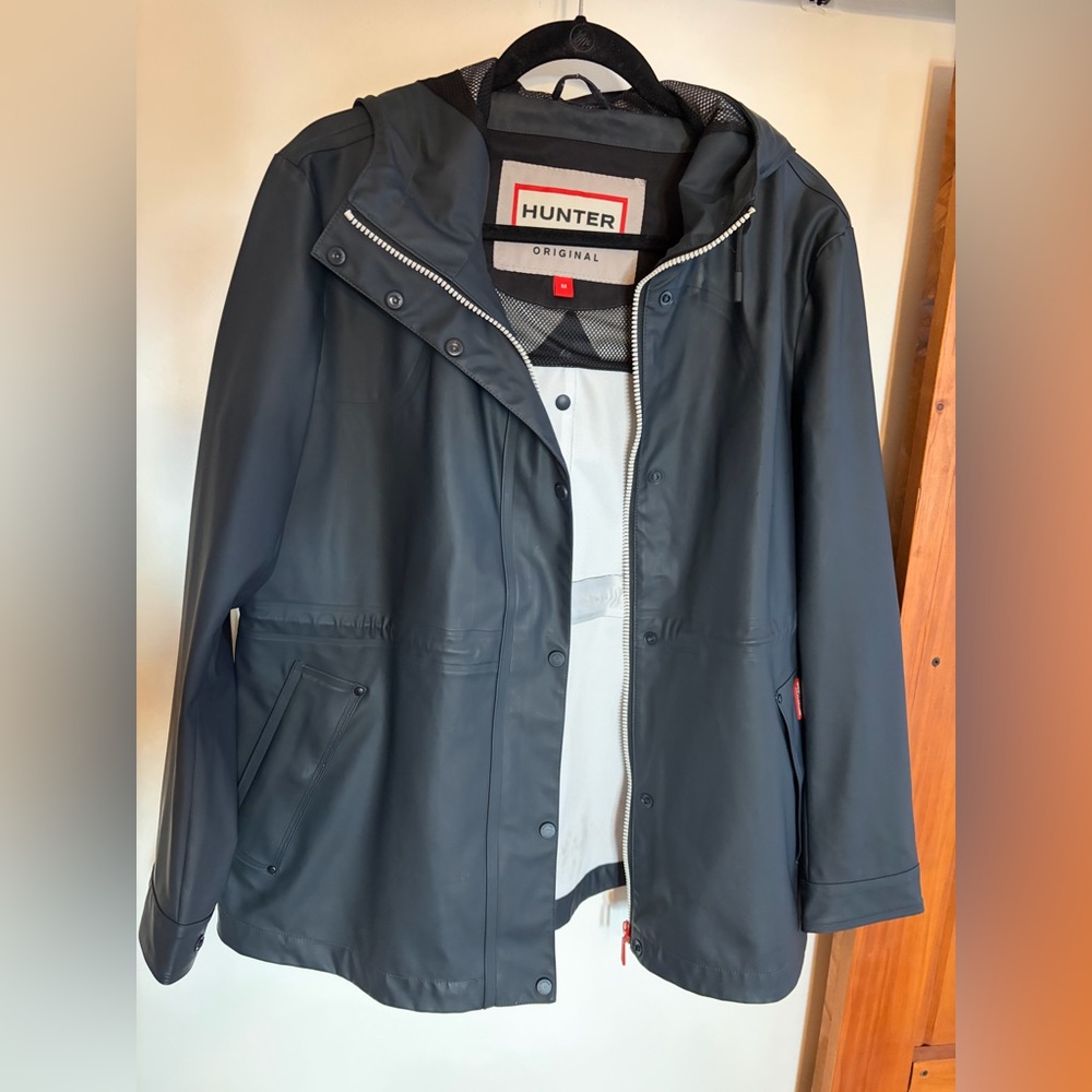 Hunter Original Lightweight Waterproof Jacket-Navy Blue Size Medium